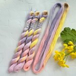 【SALE】手染め糸 🌸 綿糸コーマ(S) 20/3『夢見るおひさま』Col.1505 (約100ｍ)🌸 刺し子 手縫い