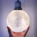 【New!】3D Moon Pendant Light (2 colors)｜月ライト(大+) - 愛と幸運の星 -【5th Year Anniversary🚀】