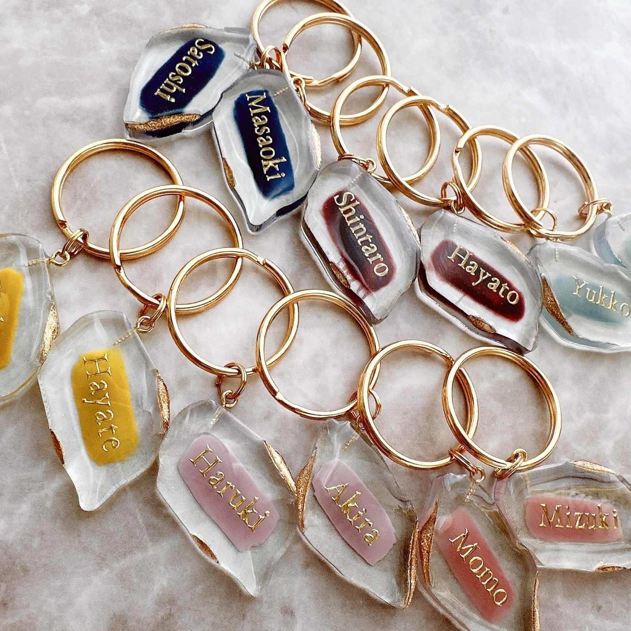 名入れ♡全9色【デザインチャーム】ネームプレート ネームタグ