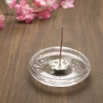 銀舞皿香立　五弁桜（クリア）