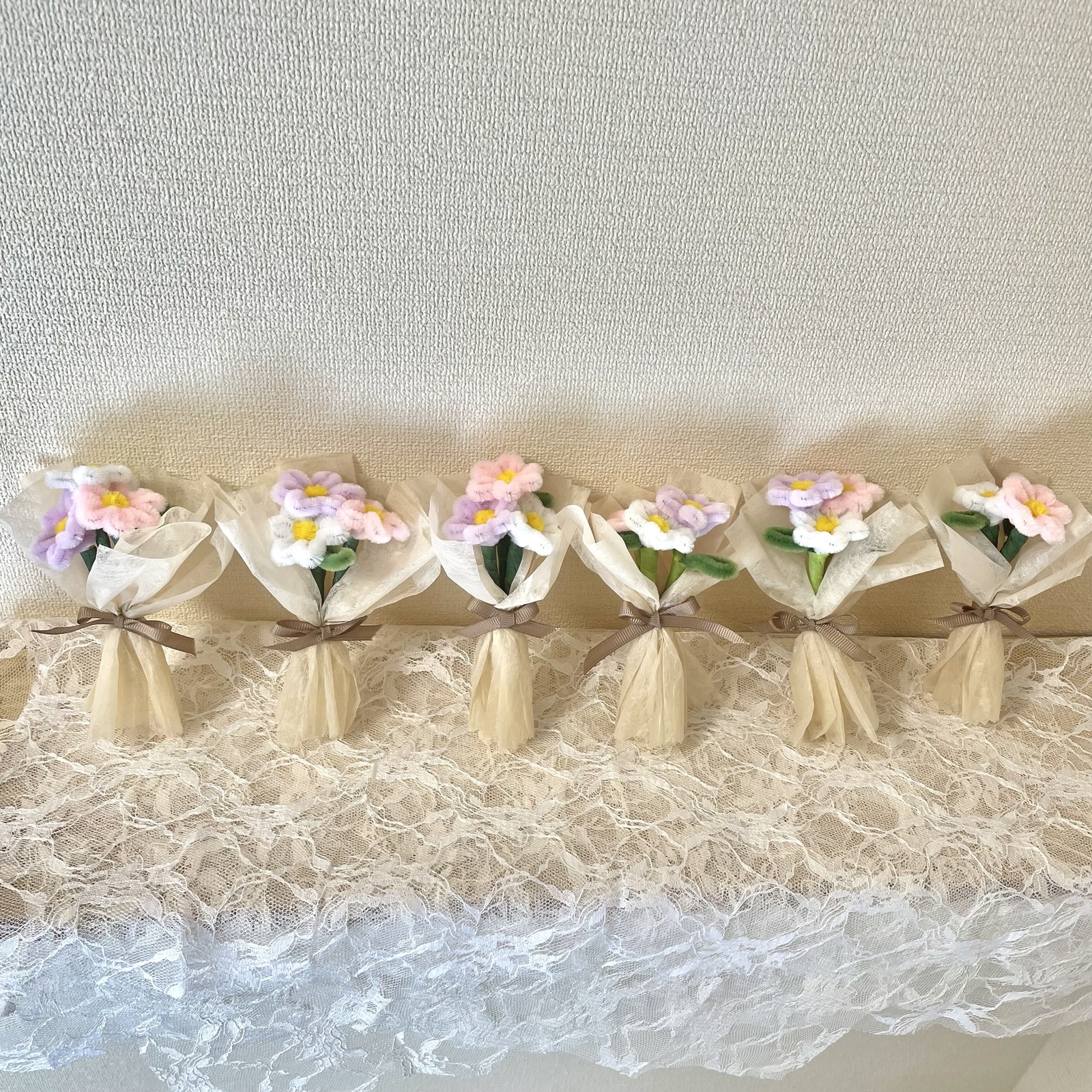 花束　モールフラワー　ハンドメイド モールフラワー 小さなお花の花束 - ニューナナエ | minne byGMO