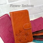 送料無料 手帳型ケース 手帳型 スマホケース iPhoneケース エンボスデザイン 花 お花柄 大人 かわいい 人気