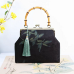 季節限定　がま口バッグ　成人式に合う　2WAYバッグ　