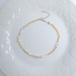 fit you.ビーズ×チェーン×ハートネックレス・チョーカーセット┊︎サージカルステンレス/ユニセックス/重ね付け/レイヤード/シルバー/イエロー/ベージュ/スター/淡水パール