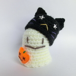 ハロウィン：　黒猫かぶりお化け