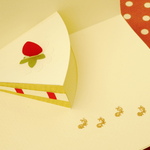 【再々販】しかけカード☆ショートケーキ