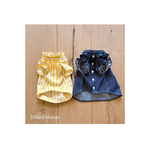 ブラウス & ワンピース   ＃デニム ＃ストライプ ＃肩フリル