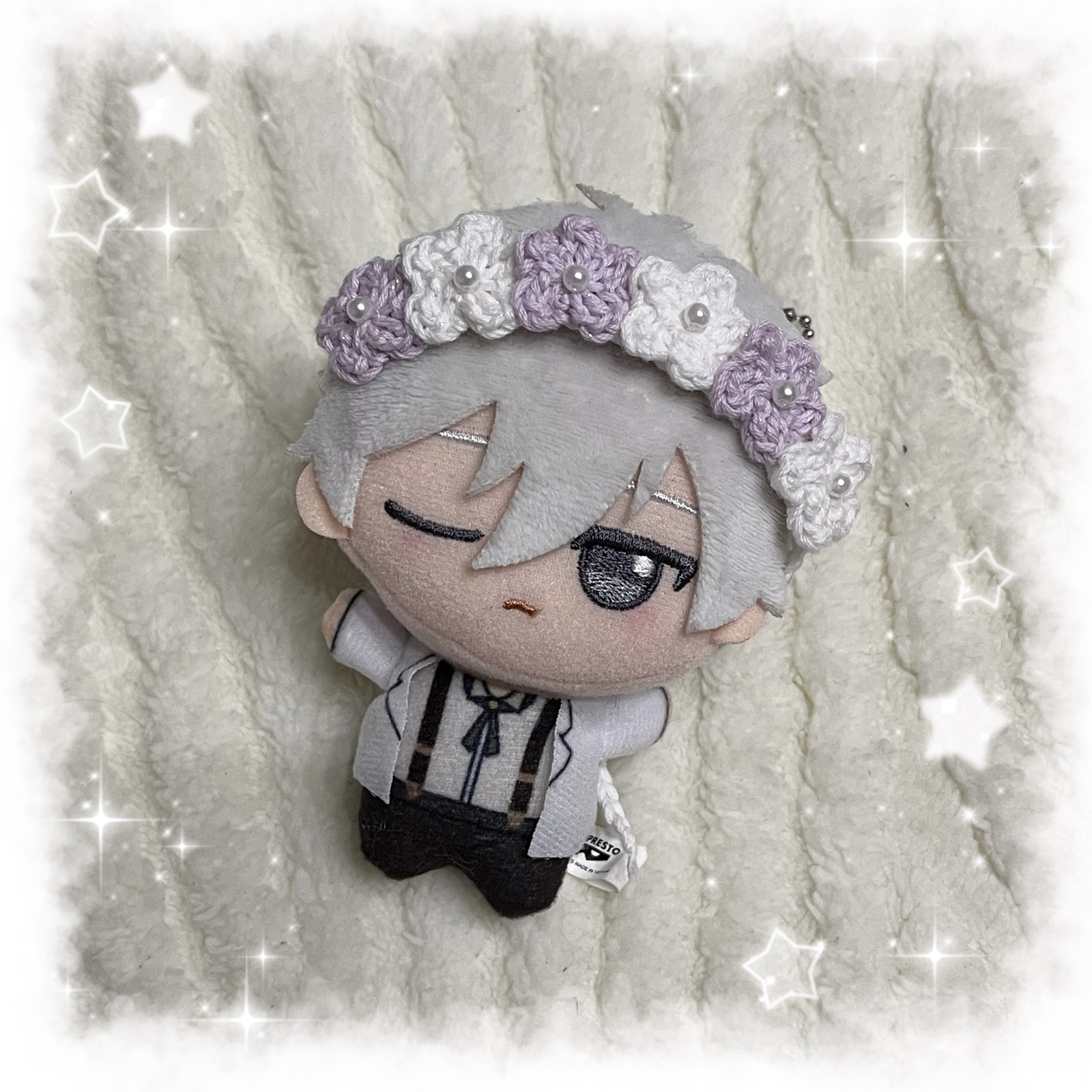 ぬい服 うさみみ ヘッドドレス パステル ピンク ブルー グリーン ちびぐるみ たれうさみみ ヘッドドレス サテンレース パステル ブルー ちび