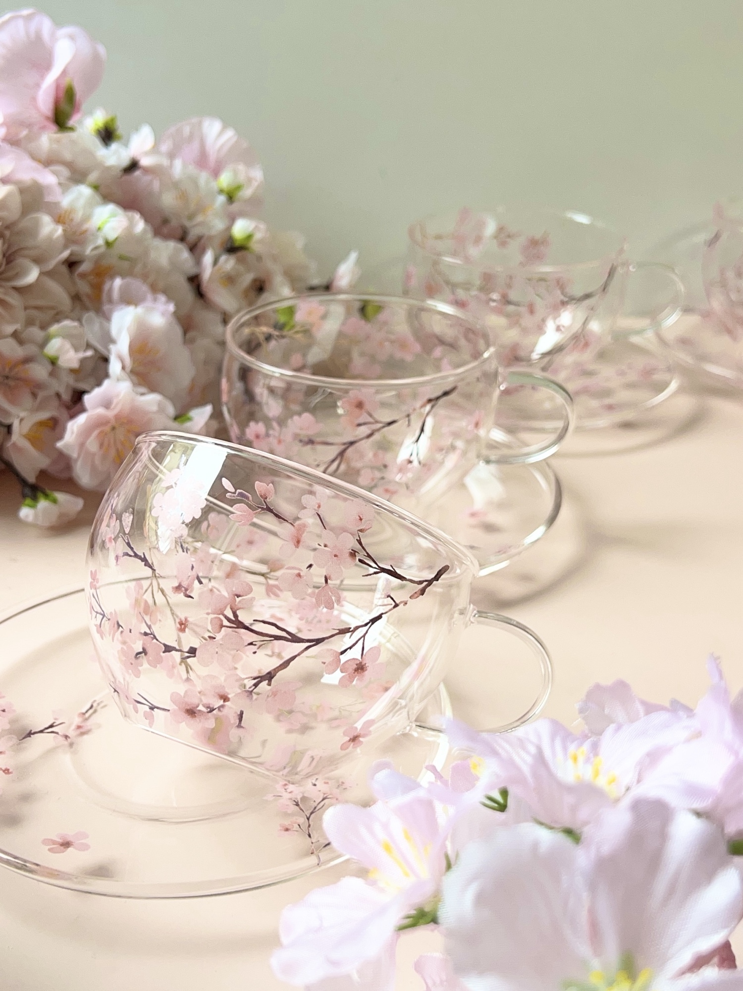 再々入荷❣️桜さくら🌸満開のティーセット【ペア】 - MIYABI | minne
