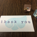 再販予定ナシ☆青い翼のthank youカード