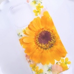 [春限定]菜の花と春色のガーベラ押し花スマホケース