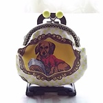 ◆◇犬柄④♪ラミネート生地♪がま口財布◇◆
