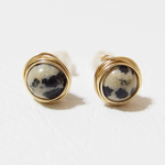 [14kgf] Dalmatian jasper : stud pierce