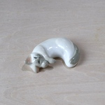ゴロンとした猫の置物・箸置き〈ポインテッド〉