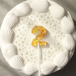 【ケーキトッパー】Yellow pastel ＊受注生産