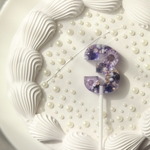 【ケーキトッパー】Purple clear ＊受注生産