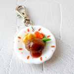 洋食屋さんのミニチュアハンバーグプレート🍴キーホルダー