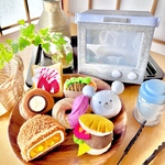 人気のカレーパンとロールケーキがセットになってる‼︎グレーオーブンレンジとおかわりパン③セット⭐︎トング付き