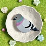 鳩　ブローチ/マグネット