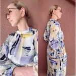 サイズ選べる❤️ 超軽量❤️細見え❤️一枚できまるかっこいい大人のカラーワンピース❤️上品な落ち感のとろみ素材❤️