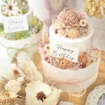 クレイケーキ　ピンクメイン　ウェルカムスペース　誕生日ケーキ　結婚式