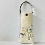 infinityなカエルさんのグラスポーチ（生成り）