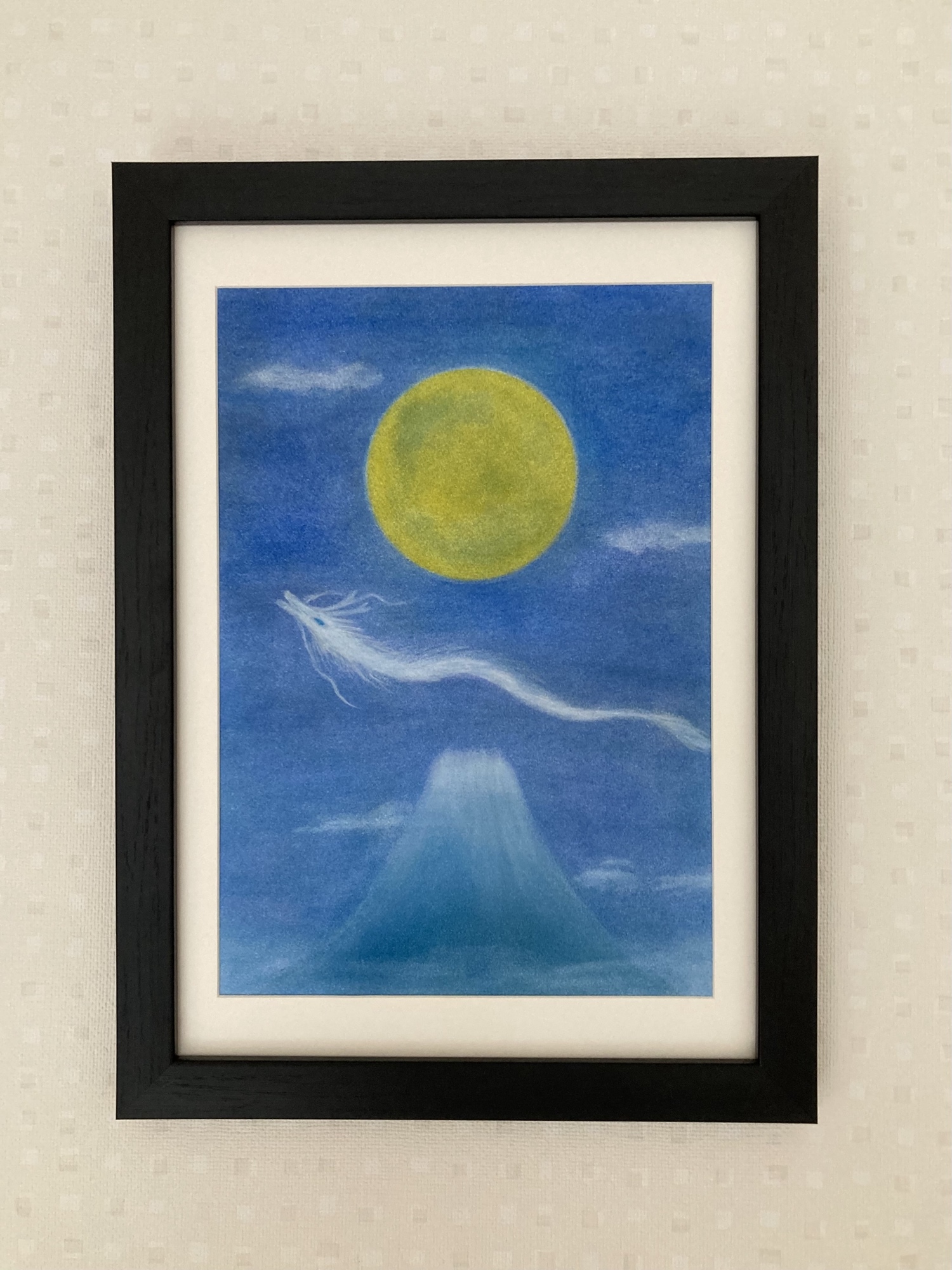定期入れの パステル画「太陽と海」エネルギーアート※送料無料 tukinowaka - 絵画
