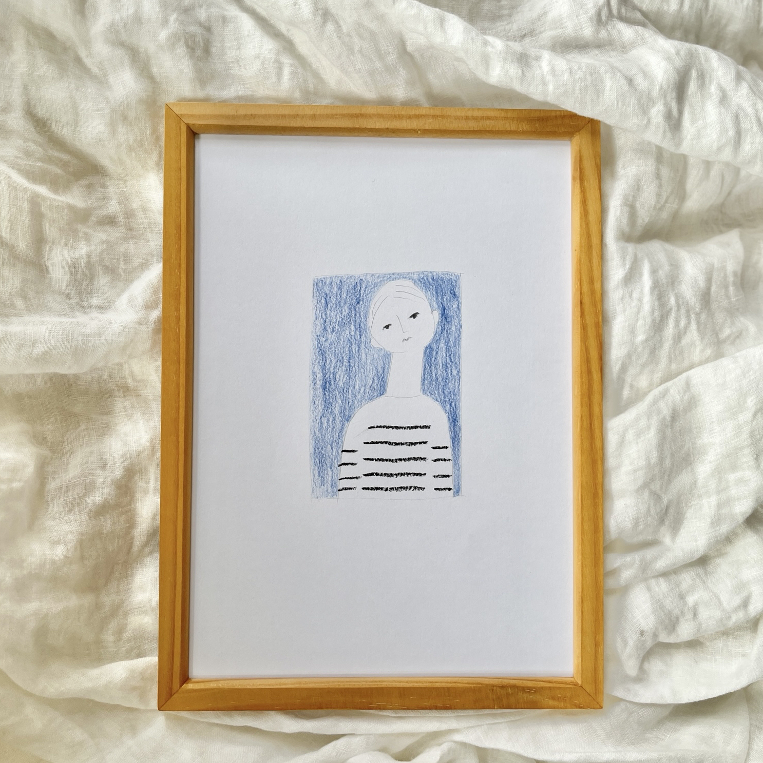 美品！　色鉛筆美人画「西施」　署名入り　額縁共 美品！ 色鉛筆美人画「西施」 署名入り 額縁共 今日の鉛筆美人画は