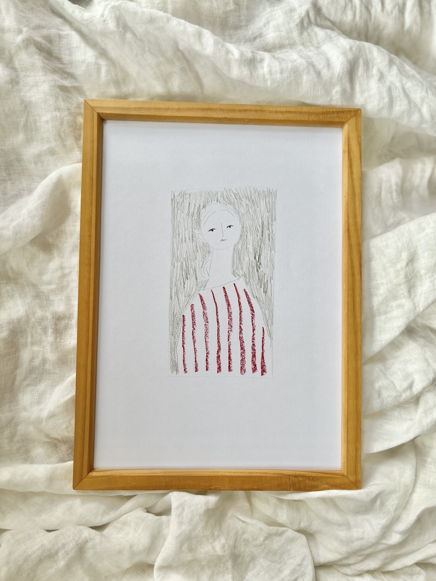 A4 色鉛筆画 額付き - 43LABEL'S GALLERY | minne 国内最大級の
