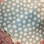入学準備　かわいい　給食用　　男の子　女の子　ランチョンマット　（お花　くすみピンク）