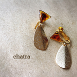 再販♡べっ甲color♡ゴールドゆらりイヤリング♡