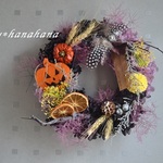 モ様お取り置き　ツートンカラー＊ハロウィンwreath