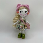 花柄ドレスのドールチャーム