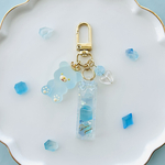 KOHAKUTO BEAR♡ベア　シャカシャカ　キーホルダー　レジン　アニマル　スイーツ　プレゼント　ミニチュア　フェイクスイーツ　ゆめかわ　琥珀糖　くま　寒色　こはく糖　ブルーハワイ　ソーダ