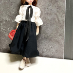 リボン付きブラウス☆22センチドール洋服ドール服ドールアウトフィット1/6ドール22㎝ドール洋服