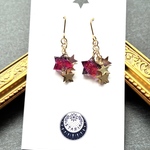 starlet レッド×ブラック(イヤリング・ピアス)