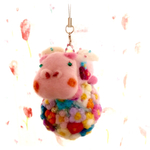 空とぶピンクのカバちゃんと 花だま