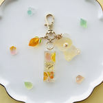 KOHAKUTO BEAR♡レモンベア　シャカシャカ　キーホルダー　レジン　アニマル　スイーツ　レモン　プレゼント　ミニチュア　フェイクスイーツ　ゆめかわ　琥珀糖　くま　こはく糖　シトラス　柑橘