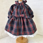 M完成品　チェック重ね着風ﾜﾝﾋﾟｰｽ