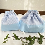 コップ袋とお弁当袋2点セット(水色)
