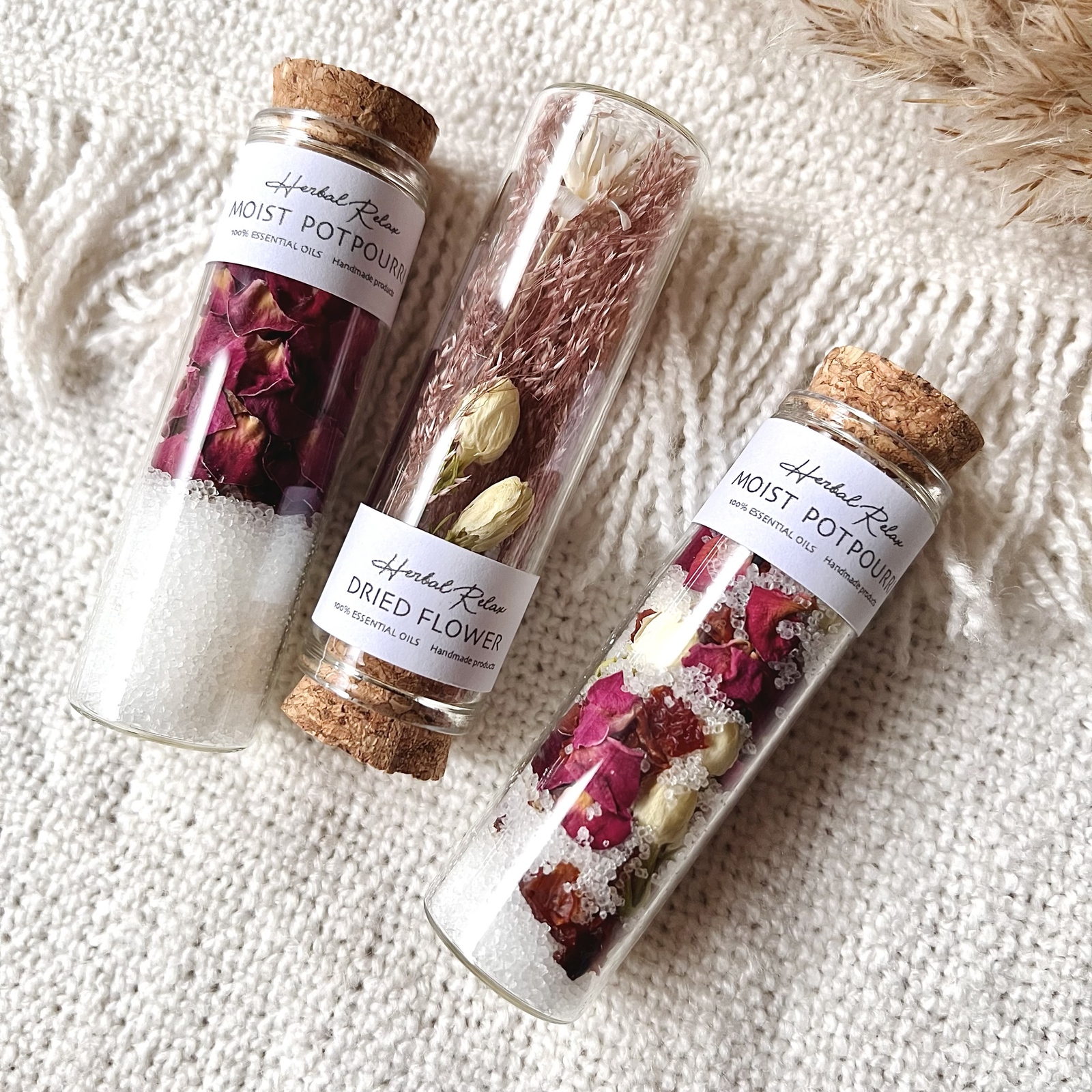 ラベンダーポプリ ガラスミニボトル入り3個 ハンドメイド ラベンダーポプリ ガラスミニボトル入り3個 ハンドメイド