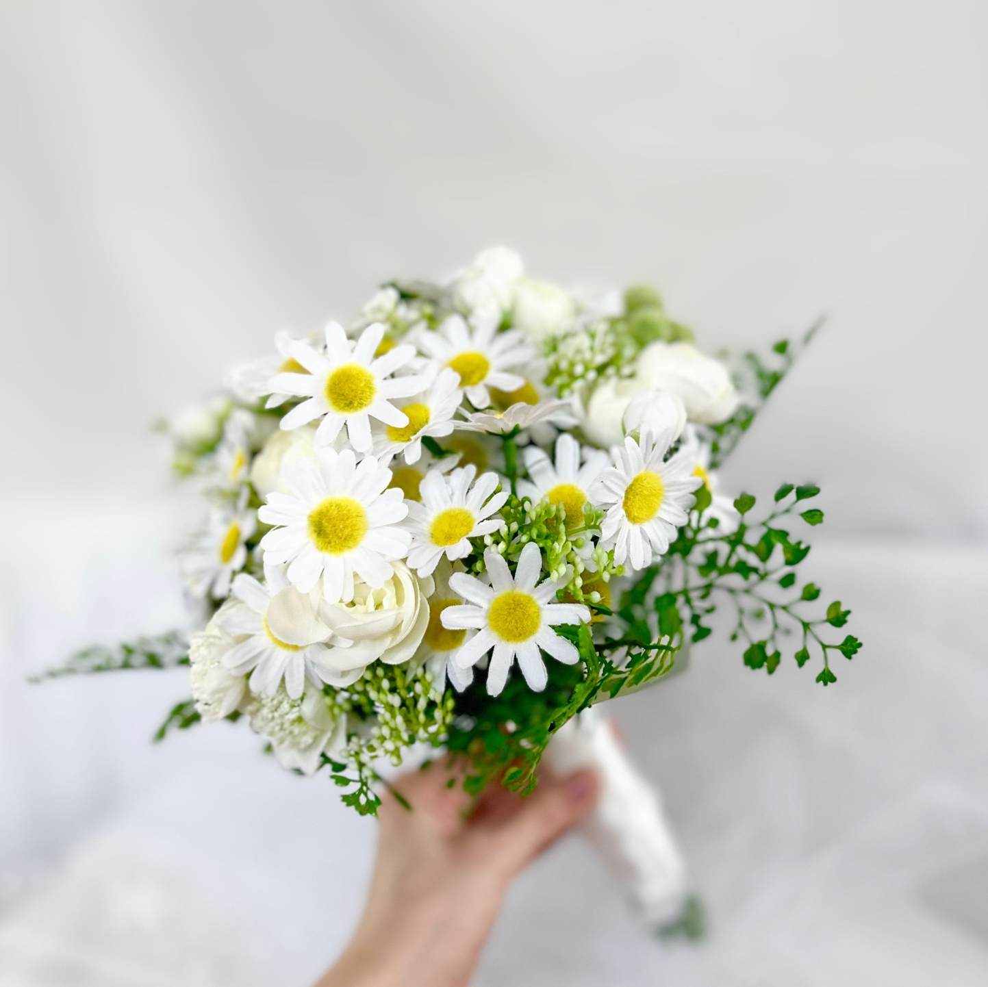 韓国風アーティシャルブーケ　ブーネトニアセット 韓国風ブーケ - ブーケの人気通販 | minne byGMOペパボ 国内最大