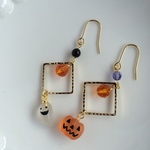ハロウィンのおばけピアス ( スクエア)