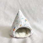 ハムスターのあったかテント⛺小さなお友達柄　ペールブルー