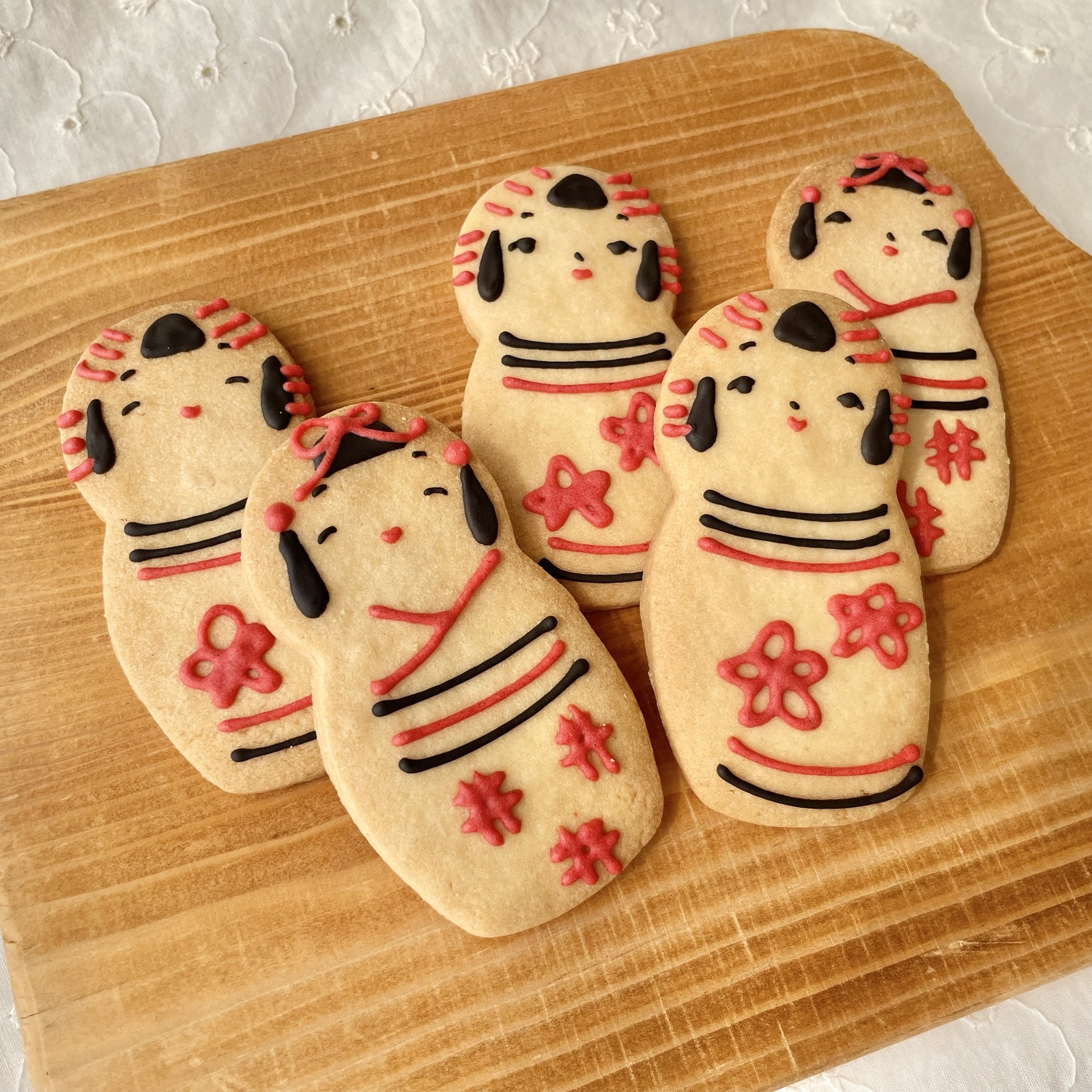 こけし　クッキーズ　cookies 2体セット かき氷　カンカン　帽子 こけし クッキーズ cookies 2体セット かき氷 カンカン 帽子