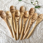 名入れ乗り物スプーン🚗【ウッドバーニング 】