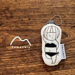やまのいえガール▷◁刺繍ストラップ