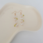 【ピアス】春のおはなピアス〜グリーンリーフ〜