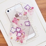 【#133】iphone・スマホ　＊押し花ケース＊（送料無料）