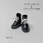 ワンダーフロッグsizeレースアップブーツ　黒